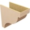 Ekena Millwork 12"W x 24"D x 24"H Classic Garner Rough Cedar Woodgrain TimberThane Corbel, Primed Tan CORUR12X24X24GARRCPR - alternate 4
